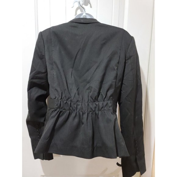 BCBGMAXAZRIA Jacket Single Button Blazer Size M Medium Gray Heather - Picture 3 of 12